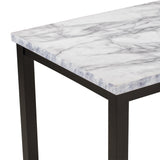 Faux Marble 5-Piece Dining Set Table