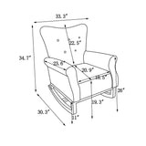 Grey Modern Rocking Chair