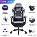 Grey gaming chair