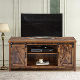 TV Stand Barn door modern & farmhouse wood entertainment center