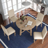 5-Piece Farmhouse Dining Table Set