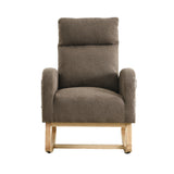 High Backrest Living Room Lounge Arm Rocking Chair