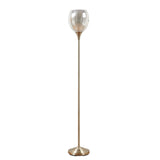 Uplight Floor Lamp with Mercury Glass Shade