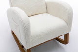 White rocking chair