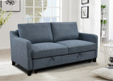 Queen Sleeper Sofa Bed, Modern Fabric Loveseat Futon Sofa Couch w/Pullout Bed,