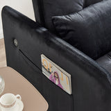 Twins Pull Out Sofa Bed Black Velvet