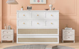 Queen Murphy Bed with Large Drawers,White