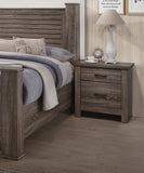 Natural Finish Striking Wooden Nightstand