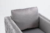 Modern Velvet Armchair Tufted Button