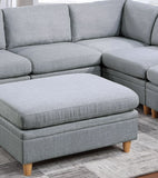 Grey Ottoman