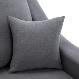 Grey Upholstered Sleeper Sectional Sofa with Double Storage Spaces