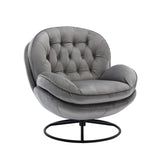 Accent chair  TV Chair  Living room Chair Grey with ottoman