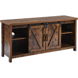 TV Stand Barn door modern & farmhouse wood entertainment center