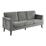 Gray Modern Contemporary 2pc Sofa Set