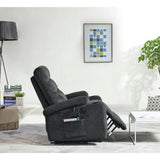 Electric Power Lift Recliner Chair with Massage and Heat for Elderly, 2 Side Pockets, Cup Holders, USB Charge Ports