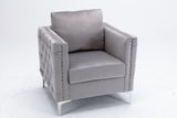 Modern Velvet Armchair Tufted Button