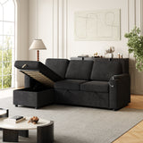 Sleeper Sofa, Sofa Bed - 2 in 1 Pull Out Sofa Bed with Storage Sofa, Sofa Sleeper with Pull Out Bed with Charging Port