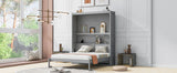 Queen Murphy Bed Grey