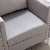 Modern Velvet Armchair Tufted Button