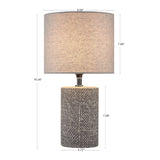 Embossed Ceramic Table Lamp