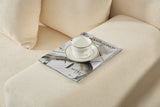 Beige Chenille Compressible Sofa