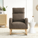 High Backrest Living Room Lounge Arm Rocking Chair