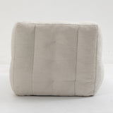 Fluffy White bean bag chair