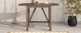 3-Piece Wood Counter Height Drop Leaf Dining Table Set