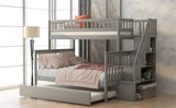 Twin over Full Bunk Bed with Trundle