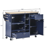 Dark blue Kitchen Island Cart