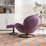 Accent chair  TV Chair  Living room Chair   with Ottoman-PURPLE