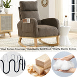 High Backrest Living Room Lounge Arm Rocking Chair