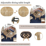 5-Piece Farmhouse Dining Table Set