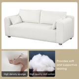 Fabric Sofa, One-Piece Seat Frame