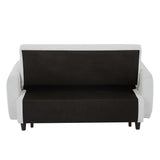 Pull-out Sofa Bed Convertible Couch 2 Seat Loveseat Sofa Modern Sleeper Sofa with USB Ports