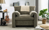 Modern Style Chenille Oversized Armchair