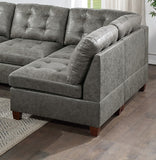 Gray Sectional 7pc Couch Set