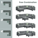 Grey Sectional Sofa Couch