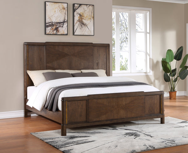 King Bed Frame - Dark Brown