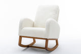 White rocking chair