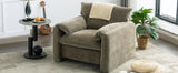 Modern Style Chenille Oversized Armchair