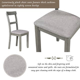 5 Piece Dining Table Grey Set