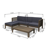 CAMBRIDGE L SHAPE SOFA SET