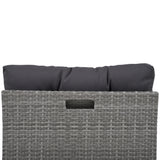 Patio Furniture Set Outdoor Furniture Daybed Rattan Sectional Furniture Set Patio Seating Group With Cushions and Center Table for Patio, Lawn, Backyard, Pool, Grey