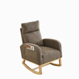 High Backrest Living Room Lounge Arm Rocking Chair