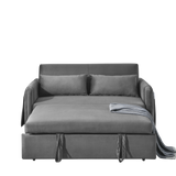 Modern Convertible Sofa Bed with 2 Detachable Arm Pockets