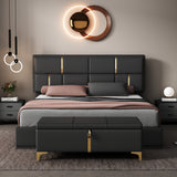 Queen 2 Piece Bedroom Set Upholstered Platform Bed