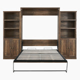 Queen Murphy Bed Brown