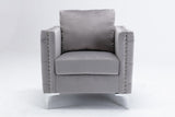 Modern Velvet Armchair Tufted Button