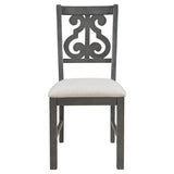 5-Piece Round Dining Table and Chair Set